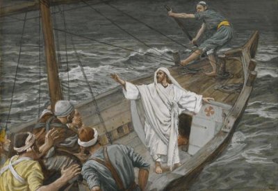 James Tissot - Jesus Stilling the Tempest, The Life of Our Lord Jesus Christ, 1886-1894