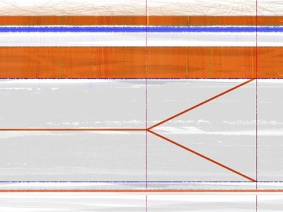 NAXART Studio - Abstract Orange And Grey