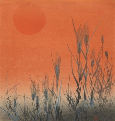 Kogyo Terazaki - Rice at Sunset, ca. 1890-1895