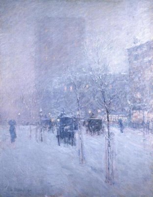 Frederick Childe Hassam - Late Afternoon, New York, Winter, 1900