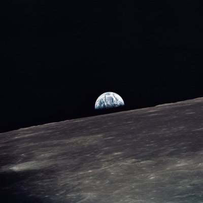 NASA - Earthrise, viewed from Apollo 10, 1969