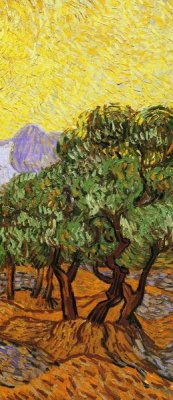 Vincent van Gogh - Olive Trees With Yellow Sky And Sun (right)