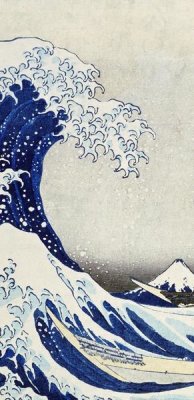 Hokusai - The Great Wave of Kanagawa (center)
