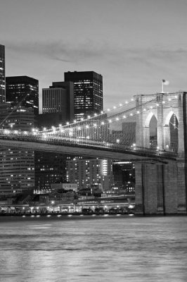 Unknown - Brooklyn Bridge at Night (center)