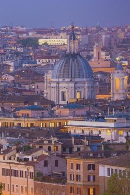 Miles Ertman - View of the historic center of Rome at night (right)