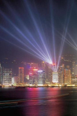 Chan Yat Nin - Symphony of Lights, Hong Kong (left)