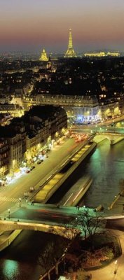Michel Setboun - Overlooking Paris at Night (center)