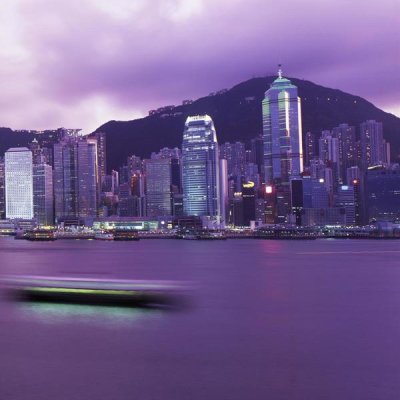 Reed Kaestner - Hong Kong Central District's Skyline at Twilight (right)