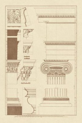 J. Buhlmann - Details from the North Portico of the Erechtheum