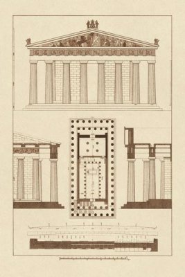 J. Buhlmann - The Parthenon at Athens, Polychrome