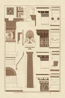 J. Buhlmann - Details of Parthenon, Polychrome