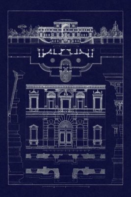 J. Buhlmann - Villa Sacchetti, Villa Papa Giulio at Rome (Blueprint)