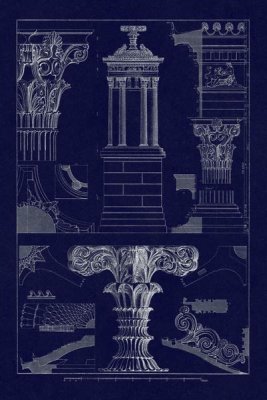 J. Buhlmann - Monument of Lysicrates at Athens (Blueprint)