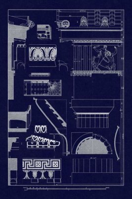 J. Buhlmann - Details of Parthenon at Athens (Blueprint)