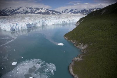 Matthias Breiter - Hubbard Glacier encroaching on Gilbert Point, Wrangell-St. Elias National Park, Alaska