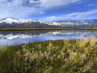Tim Fitzharris - Carson Range reflected in Washoe Lake, Nevada