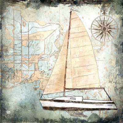 Karen J. Williams - Sailboat Map IV