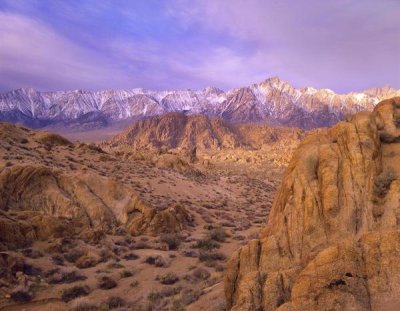 Tim Fitzharris - Sierra Nevada Range from Alabama Hills, California