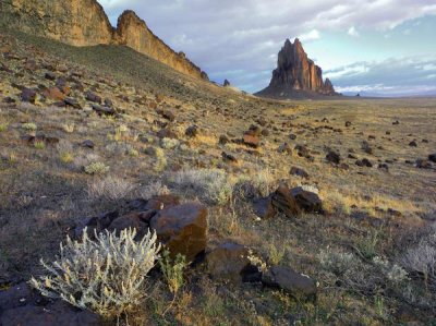 Tim Fitzharris - Shiprock, the basalt core of an extinct volcano, New Mexico