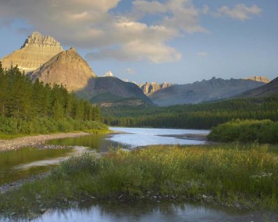 Tim Fitzharris - Mount Wilbur at Fishercap Lake, Glacier National Park, Montana