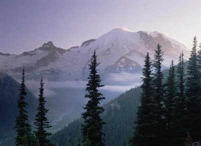 Tim Fitzharris - Mt Rainier as seen at sunrise, Mt Rainier National Park, Washington