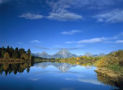 Tim Fitzharris - Mt Moran reflected in Oxbow Bend, Grand Teton National Park, Wyoming