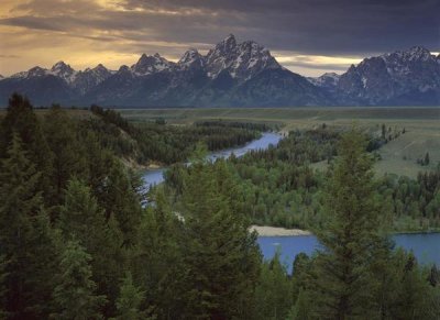 Tim Fitzharris - Teton Range at Snake River Overlook, Grand Teton National Park, Wyoming