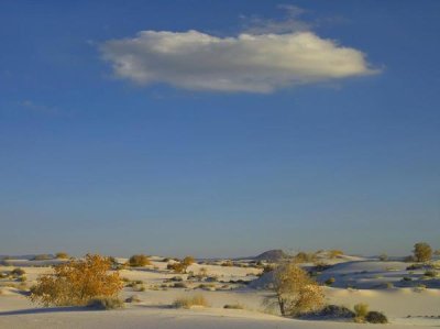 Tim Fitzharris - Cloud over White Sands National Monument, Chihuahuan Desert, New Mexico