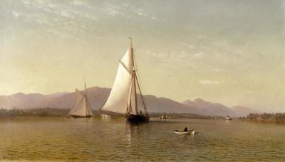 Francis Augustus Silva - The Hudson at the Tappan Zee, 1876