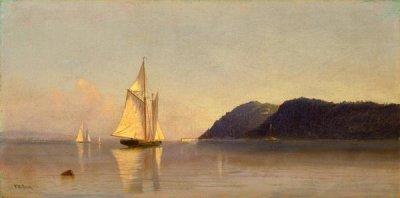 Francis Augustus Silva - Boats on the Hudson, ca. 1874-1878
