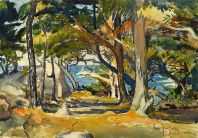 Paul Dougherty - Cedar Grove by the Sea, ca. 1916