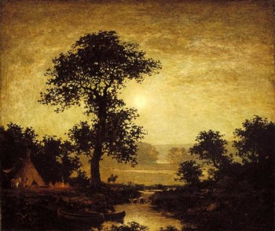 Ralph Albert Blakelock - Moonlight, ca. 1885-1889