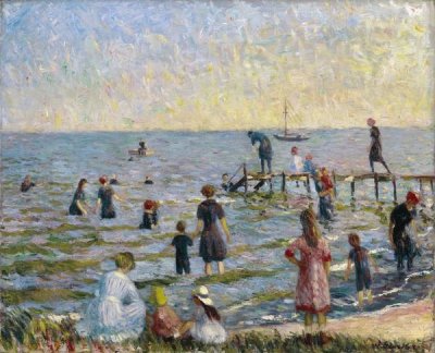 William Glackens - Bathing at Bellport, Long Island, 1912