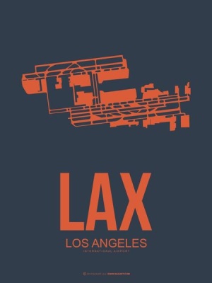 NAXART Studio - LAX Los Angeles Poster 3