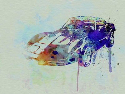 NAXART Studio - Corvette watercolor