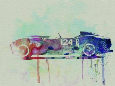 NAXART Studio - Ferrari Testa Rossa Watercolor 2