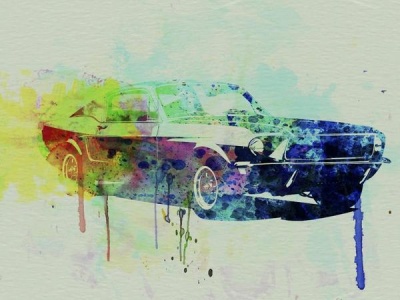 NAXART Studio - Ford Mustang Watercolor 2