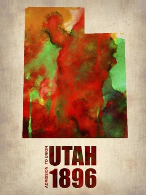 NAXART Studio - Utah Watercolor Map