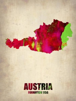 NAXART Studio - Austria Watercolor Poster