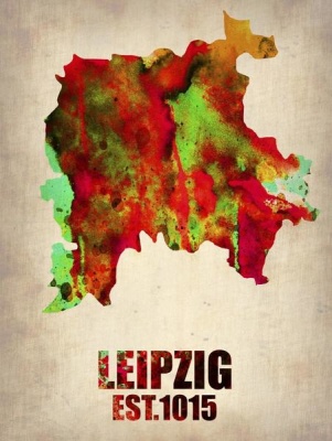 NAXART Studio - Leipzig Watercolor Poster