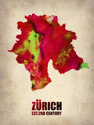 NAXART Studio - Zurich Watercolor Poster