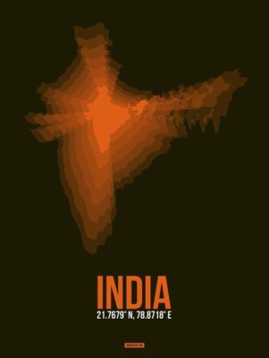 NAXART Studio - india Radiant Map 1