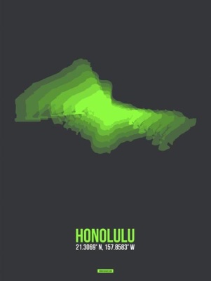 NAXART Studio - Honolulu Radiant Map 1