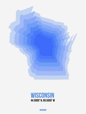 NAXART Studio - Wisconsin Radiant Map 1