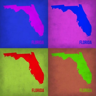 NAXART Studio - Florida Pop Art Map 1