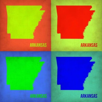 NAXART Studio - Arkansas Pop Art Map 1