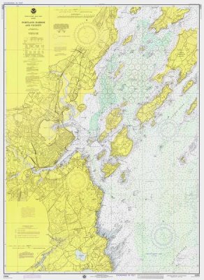 NOAA Historical Map and Chart Collection - Nautical Chart - Portland Harbor and Vicinity ca. 1974