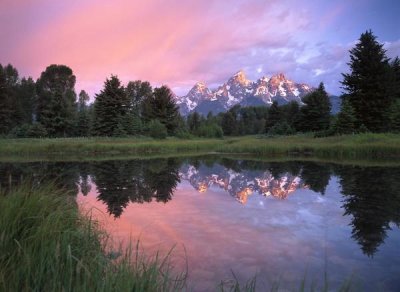 Tim Fitzharris - Grand Teton Range at Schwabacher Landing,  Grand Teton NP, Wyoming