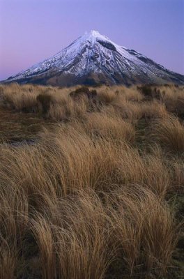 Shaun Barnett - Mount Taranaki at dusk, Mount Egmont National Park, New Zealand