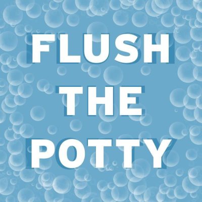 BG.Studio - Bathroom Signs - Bubbles - Flush the Potty